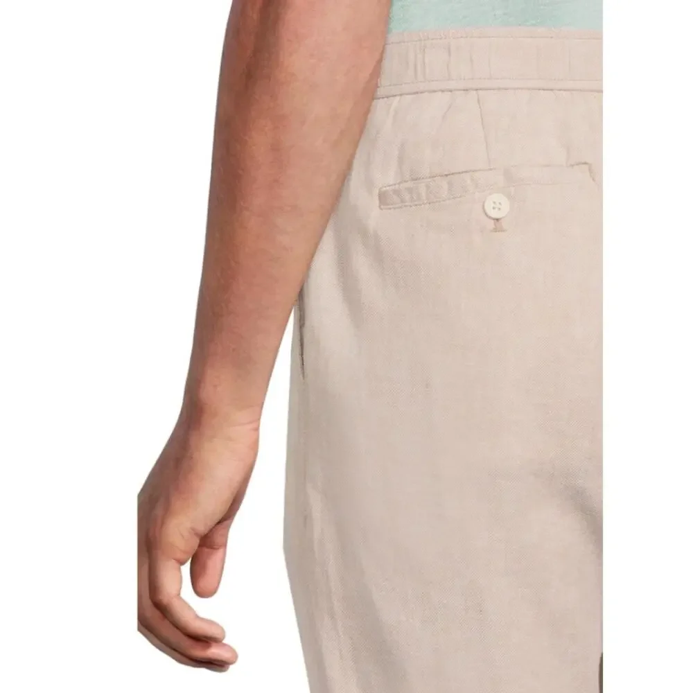 TOMMY BAHAMA Men's Beach Coast Linen Pants XL Stone Khaki 32